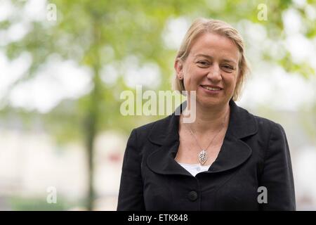 Chef du Parti Vert d'Angleterre et du Pays de Galles Natalie Bennett. Banque D'Images