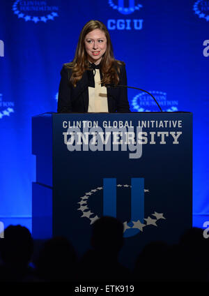 La Clinton Global Initiative University - Fast Forward : Accélérer les possibilités pour tous les détenus à la BankUnited Center avec Chelsea Clinton : où : Coral Gables, Florida, United States Quand : 07 mars 2015 : Crédit Photographie/WENN.com JLN Banque D'Images