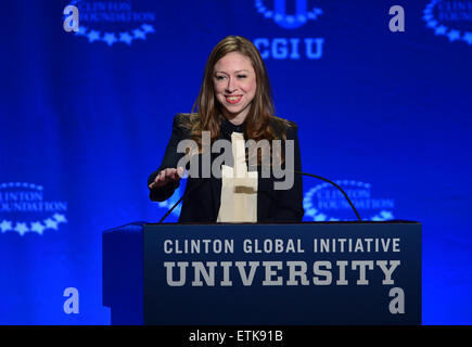 La Clinton Global Initiative University - Fast Forward : Accélérer les possibilités pour tous les détenus à la BankUnited Center avec Chelsea Clinton : où : Coral Gables, Florida, United States Quand : 07 mars 2015 : Crédit Photographie/WENN.com JLN Banque D'Images