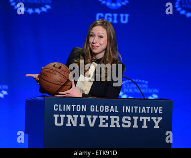 La Clinton Global Initiative University - Fast Forward : Accélérer les possibilités pour tous les détenus à la BankUnited Center avec Chelsea Clinton : où : Coral Gables, Florida, United States Quand : 07 mars 2015 : Crédit Photographie/WENN.com JLN Banque D'Images