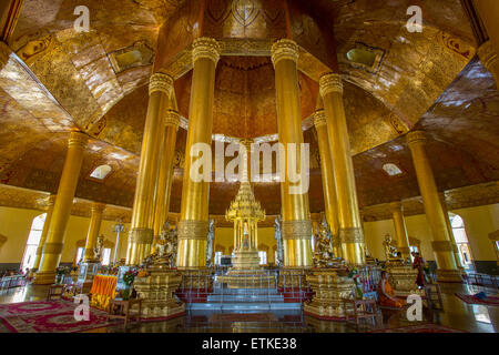 La Dent Sacrée pagode, Yangon Myanmar Banque D'Images