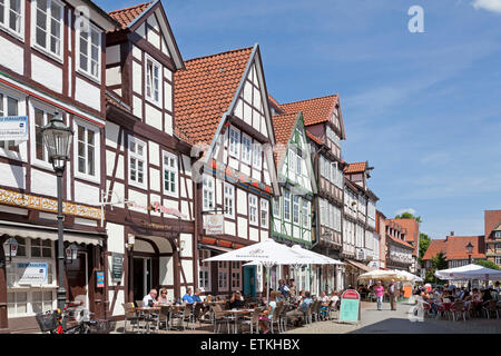 Maisons ossature bois, Mauernstrasse, vieille ville, Celle, Basse-Saxe, Allemagne Banque D'Images