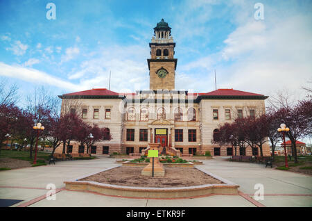 Musée des pionniers dans la région de Colorado Springs, Colorado dans la soirée Banque D'Images