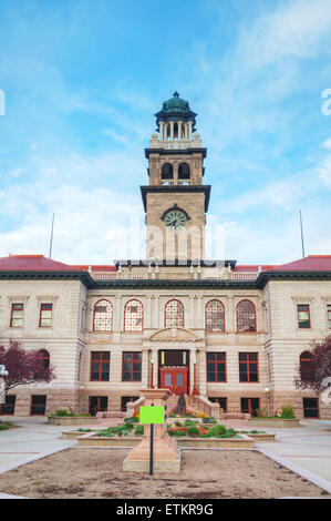 Musée des pionniers dans la région de Colorado Springs, Colorado dans la soirée Banque D'Images