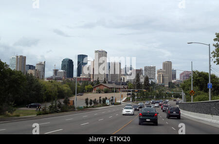 Edmonton. 14 Juin, 2015. Photo prise le 14 juin 2015 montre vue sur la ville d'Edmonton, Canada. Edmonton est l'une des 6 villes hôtes de la Coupe du Monde féminine de la FIFA, Canada 2015. © Qin Lang/Xinhua/Alamy Live News Banque D'Images