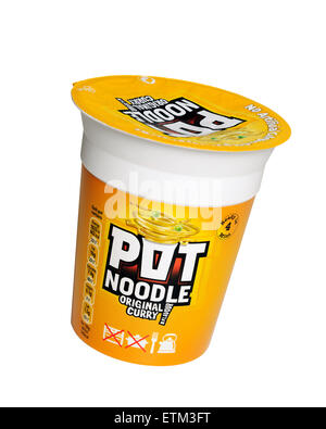 Pot Noodle, Cut Out. Banque D'Images