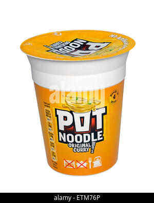 Pot Noodle, Cut Out. Banque D'Images