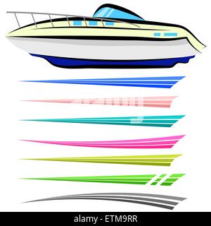 Graphiques de bateau Illustration de Vecteur