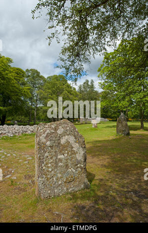 La sépulture néolithique préhistorique à l'Balnuran Clava Cairns, près de Culloden, Inverness-shire. 9863 SCO Banque D'Images