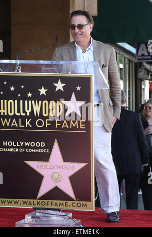 La cérémonie honorant Ed Harris avec une étoile sur le Hollywood Walk of Fame avec : Andy Garcia Où : Hollywood, California, United States Quand : 13 mars 2015 Credit : FayesVision/WENN.com Banque D'Images