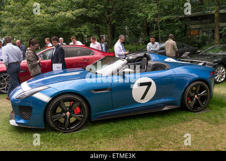 Projet 7 Jaguar Jaguar F Type prototype à Canary Wharf Motorexpo 2015 Banque D'Images