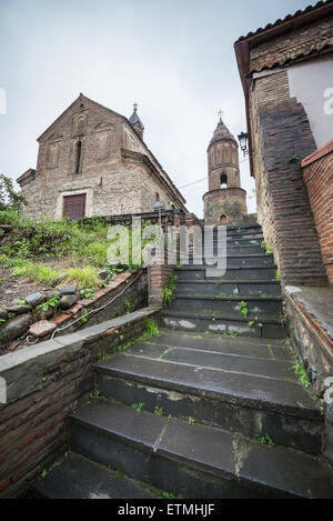 St George's Church in Sighnaghi town dans la région de Kakheti, un de la plus petite ville en Géorgie Banque D'Images