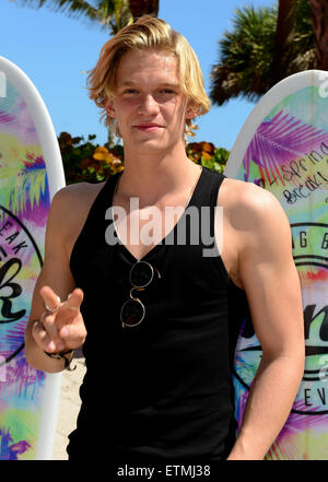 Victoria Secret Nation rose accueille le Ultimate Spring Break avec bash : Cody Simpson Où : Miami Beach, Florida, United States Quand : 14 Mar 2015 Crédit : Johnny Louis/WENN.com Banque D'Images