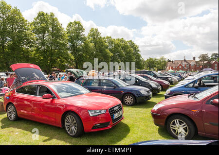 Titsey Rotary Club Van Voiture démarrer juste à Oxted recreational park Master Park 7 Juin 2015 Banque D'Images