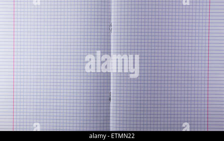 Manuel papier blanc ouvrir dans le centre de dés et les boîtes Banque D'Images