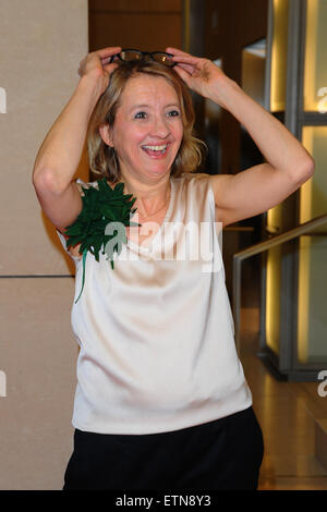 Célébrités à Deutscher Hoerfilmpreis à la Deutsche Bank Atrium. Avec : Anna Boettcher Où : Berlin, Allemagne Quand : 18 mars 2015 Source : WENN.com Banque D'Images