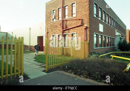 L'usine Dannimac sur Southbank Road, Middlesbrough. 29 octobre 1996. Banque D'Images