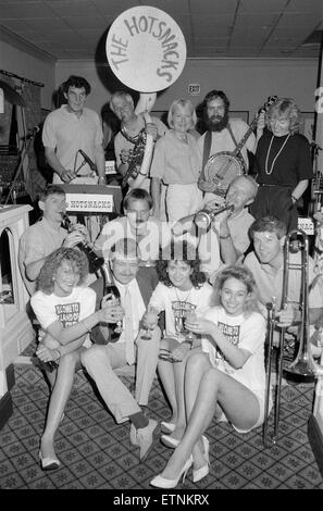 1988 Birmingham International Jazz and Blues Festival, artistes, photo-call, 1er juillet 1988. Le Hotsnacks. Banque D'Images