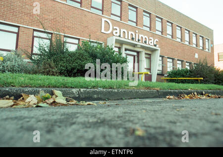 L'usine Dannimac sur Southbank Road, Middlesbrough. 29 octobre 1996. Banque D'Images