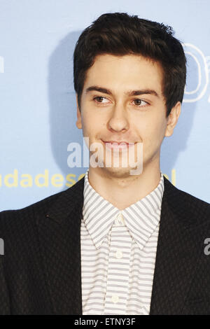 Madrid, Espagne. 15 Juin, 2015. Nat Wolff assister à une séance de photos pour un papier 'communes' (Ciudades de Papel) à l'Hôtel Villamagna le 15 juin 2015 à Madrid, Espagne. Crédit : Jack Abuin/ZUMA/Alamy Fil Live News Banque D'Images