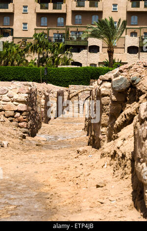 Aqaba antique. La Jordanie. Saoudite. Ruines de la ville médiévale de Ayla, Aqaba, Jordanie Banque D'Images