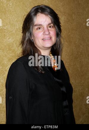 Party d'ouverture pour l'Heidi Chronicles au Music Box Theatre - Arrivées. Avec : Pam MacKinnon Où : New York City, New York, United States Quand : 19 Mar 2015 Crédit : Joseph Marzullo/WENN.com Banque D'Images