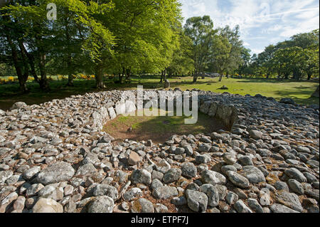 La sépulture néolithique préhistorique à l'Balnuran Clava Cairns, près de Culloden, Inverness-shire. 9874 SCO Banque D'Images