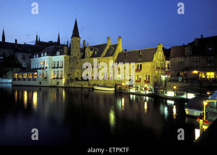 BEL, Belgique, Bruges, l'Rozenhoed Kaai. BEL, Belgien, Bruegge, Rozenhoed Kaai. Banque D'Images