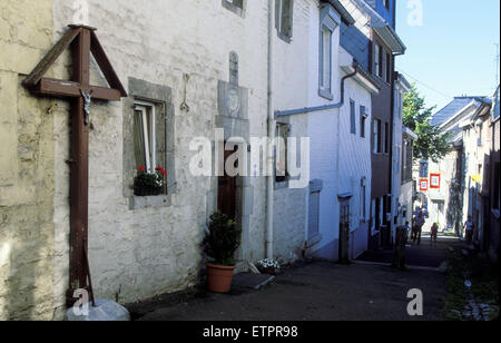 BEL, la Belgique, l'Est des Ardennes, Eupen, Maisons à la rue Am Berg. BEL, Belgien, Ostbelgien, Eupen, Haeuser an der Strasse am Berg Banque D'Images