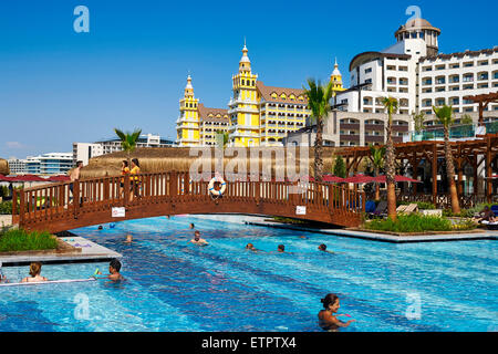 La Turquie, de l'accessoire piscine Aska Lara Resort & Spa Hotel, Royal Holiday Palace, Antalya Banque D'Images