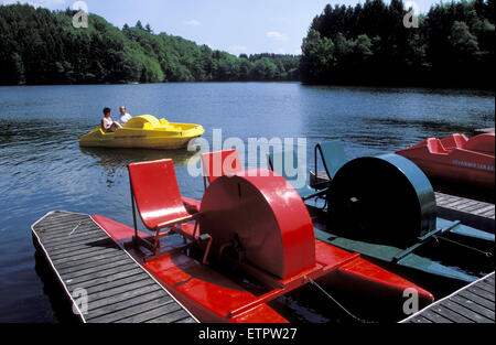 BEL, la Belgique, l'Est des Ardennes, le lac de Robertville. BEL, Belgien, Ostbelgien, der Voir von Robertville. Banque D'Images