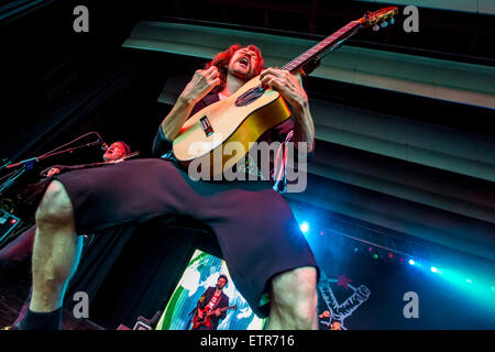 11 juin 2015 - Rochester Hills, Michigan, États-Unis - Gogol Bordello effectuant au Meadow Brook Music Festival à Rochester Hills, MI le 11 juin 2015 (Crédit Image : © Marc Nader/Zuma sur le fil) Banque D'Images