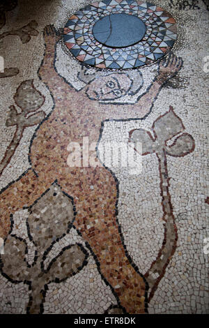 Mosaico, Cathédrale, Otranto, Pouilles, Italie Banque D'Images