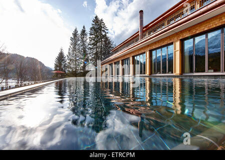 Château d'Elmau (Schloss Elmau) 'Retreat', vue extérieure Banque D'Images