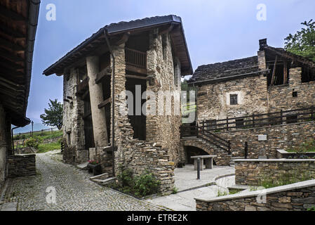 Maison Musée Jean Paul II, musée dédié au pape Jean Paul II dans Les Combes, Introd en Vallée d'aoste, Italie Banque D'Images