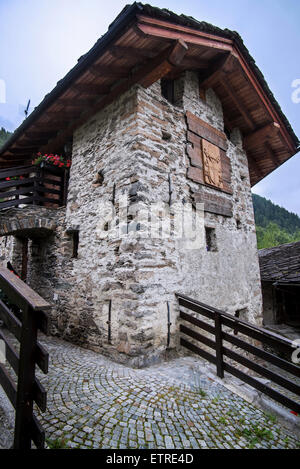 Maison Musée Jean Paul II, musée dédié au pape Jean Paul II dans Les Combes, Introd en Vallée d'aoste, Italie Banque D'Images