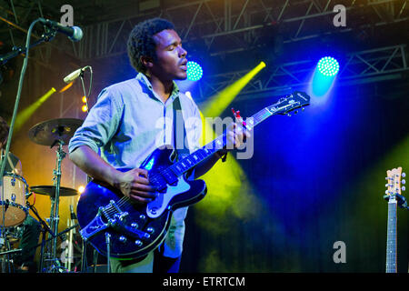 11 juin 2015 - Manchester, New York, États-Unis - Musicien BENJAMIN BOOKER il se produit sur la scène du Festival de Musique et Arts Bonnaroo Manchester, New Hampshire (crédit Image : © Daniel DeSlover/Zuma sur le fil) Banque D'Images