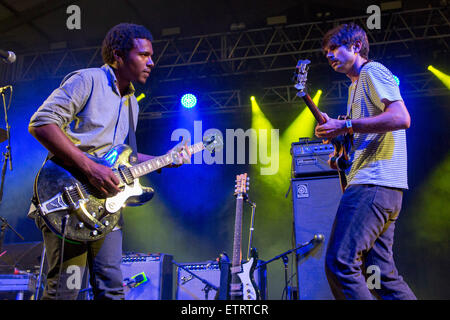 11 juin 2015 - Manchester, New York, États-Unis - Musicien BENJAMIN BOOKER il se produit sur la scène du Festival de Musique et Arts Bonnaroo Manchester, New Hampshire (crédit Image : © Daniel DeSlover/Zuma sur le fil) Banque D'Images