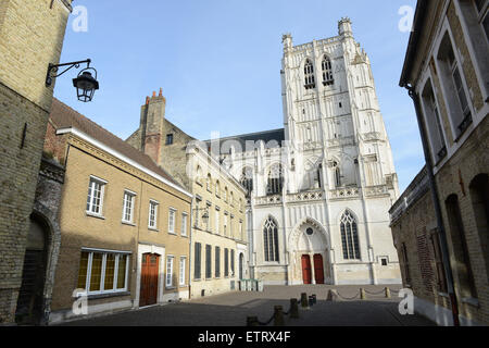 Saint Omer France La Cathédrale Notre-Dame Banque D'Images