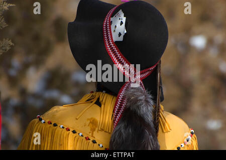 Femme en costume, Grizzly Mountain longues, l'Ridge Rendezvous, Deschutes County, Oregon Banque D'Images