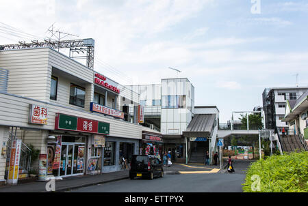 La gare de Zama, Riviere-paspebiac,Préfecture de Kanagawa, Japon Banque D'Images