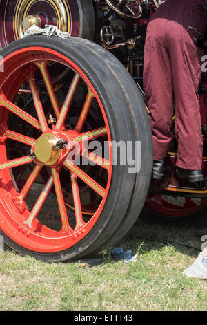 Rallye de vapeur à Welland dans le Worcestershire Banque D'Images