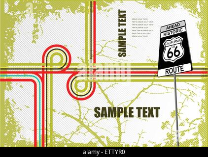 Couvrir pour brochure avec la sortie de l'image. Vector Illustration de Vecteur