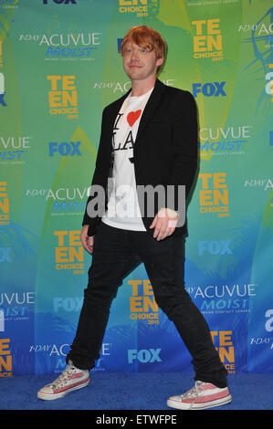 LOS ANGELES, CA - 7 août 2011 : Rupert Grint au Teen Choice Awards 2011 au Gibson Amphitheatre, à Universal Studios, Hollywood. Banque D'Images