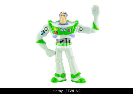 Bangkok, Thaïlande - 15 Février, 2015 : Buzz Lightyear toy robot sous forme de caractères du film d'animation Toy Story. Banque D'Images