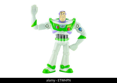 Bangkok, Thaïlande - 15 Février, 2015 : Buzz Lightyear toy robot sous forme de caractères du film d'animation Toy Story. Banque D'Images