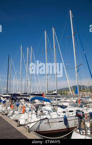 L'Europe, Italie, Toscane, Follonica, port de la puntone Banque D'Images