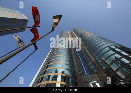 Hong Kong, Chine, des bâtiments de la Bourse de Hong Kong Banque D'Images