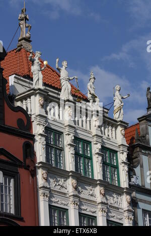 Gdansk, Danzig, Le Golden House Banque D'Images