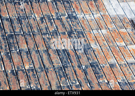 Modèle de toit métallique rouillée Banque D'Images